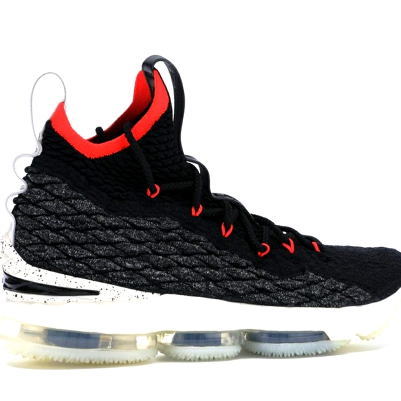 Nike LeBron 15 Black Bright Crimson - Picture 1 of 1